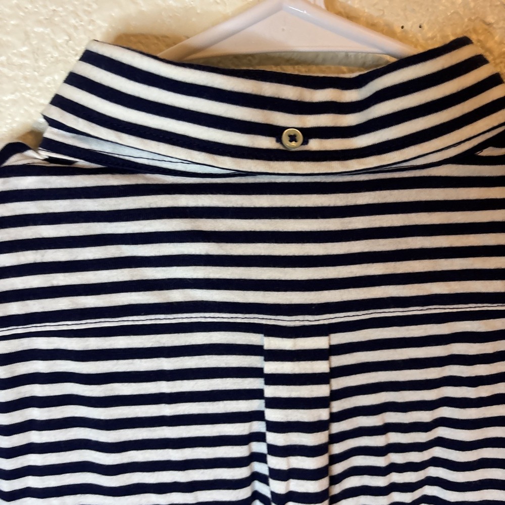 POLO RALPH LAUREN DESIGNER POLO SHIRT Mens XL‎ Striped Blue & white - Picture 14 of 16